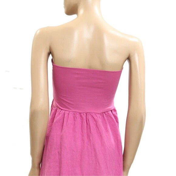 Free People Free-est Nicola Convertible Skirt Tube Dress Pink Beach S New 281304 - Picture 12 of 13